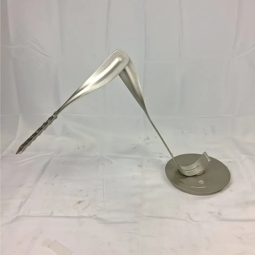 Herman Miller Leaf Personal LED Desk Lamp Silver Yves Behar Dimmable Table Light